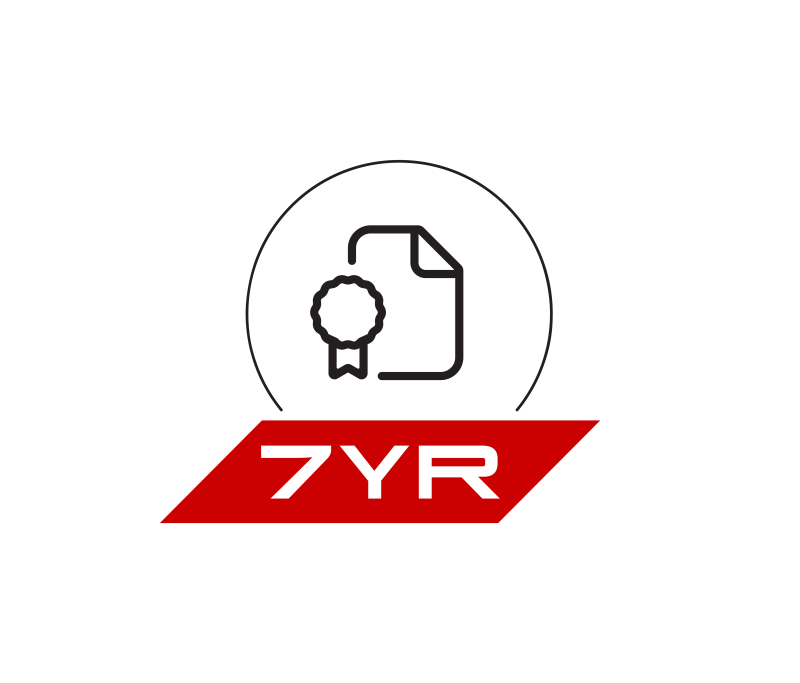 7-year unlimited kilometre warranty^